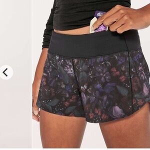 Lululemon speed up shorts 4” multicolored